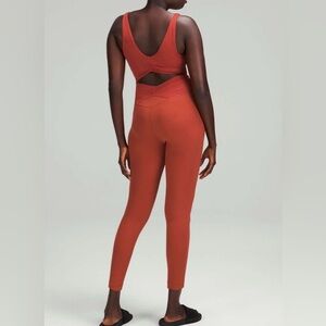 #523 NWT Lululemon Ruched Yoga Bodysuit 25" - 
Cayenne - Sz 2 Special Edition